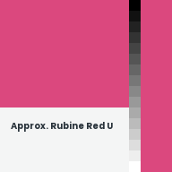 Color chip: Approx. Rubine Red U