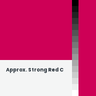 Color chip: Approx. Strong Red C