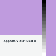 Color chip: Approx. Violet 0631 C
