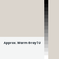 Color chip: Approx. Warm Gray 1 U