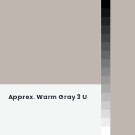 Color chip: Approx. Warm Gray 3 U