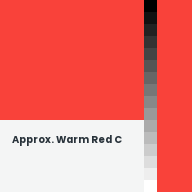 Color chip: Approx. Warm Red C