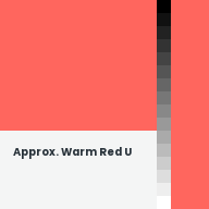 Color chip: Approx. Warm Red U