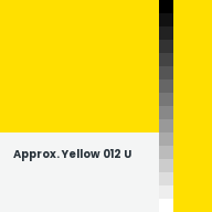 Color chip: Approx. Yellow 012 U