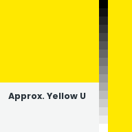 Color chip: Approx. Yellow U