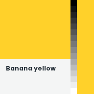 Color chip: Banana yellow