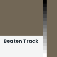 Color chip: Beaten Track