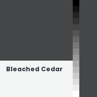 Color chip: Bleached Cedar