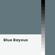 Color chip: Blue Bayoux