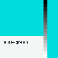 Color chip: Blue-green