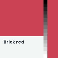 Color chip: Brick red