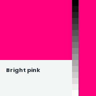 Color chip: Bright pink