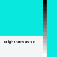 Color chip: Bright turquoise