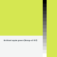 Color chip: Brilliant apple green (Bang-v3 157)