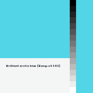 Color chip: Brilliant arctic blue (Bang-v3 383)
