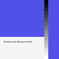 Color chip: Brilliant blue (Bang-v3 478)