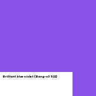Color chip: Brilliant blue violet (Bang-v3 522)