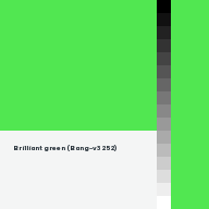 Color chip: Brilliant green (Bang-v3 252)