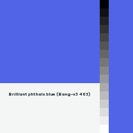 Color chip: Brilliant phthalo blue (Bang-v3 463)