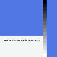 Color chip: Brilliant sapphire blue (Bang-v3 450)