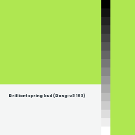 Color chip: Brilliant spring bud (Bang-v3 183)