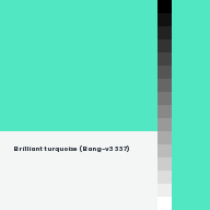Color chip: Brilliant turquoise (Bang-v3 337)