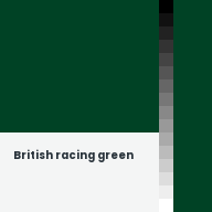 Color chip: British racing green