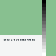 Color chip: BS381 275 Opaline Green