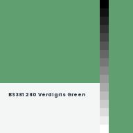 Color chip: BS381 280 Verdigris Green
