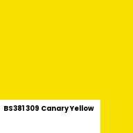 Color chip: BS381 309 Canary Yellow