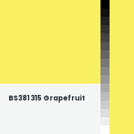 Color chip: BS381 315 Grapefruit