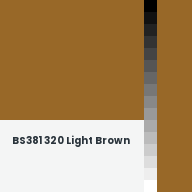 Color chip: BS381 320 Light Brown