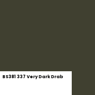 Color chip: BS381 337 Very Dark Drab
