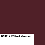 Color chip: BS381 452 Dark Crimson