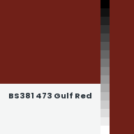 Color chip: BS381 473 Gulf Red