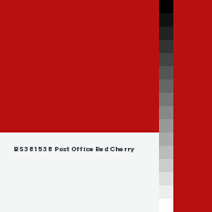 Color chip: BS381 538 Post Office Red Cherry