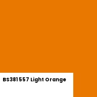 Color chip: BS381 557 Light Orange