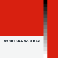 Color chip: BS381 564 Bold Red