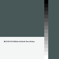 Color chip: BS381 640 Extra Dark Sea Grey