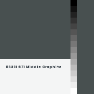 Color chip: BS381 671 Middle Graphite