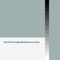Color chip: BS381 676 Light Weatherwork Grey