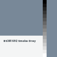Color chip: BS381 692 Smoke Grey