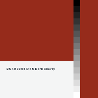 Color chip: BS4800 04 D 45 Dark Cherry