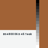 Color chip: BS4800 06 D 45 Teak