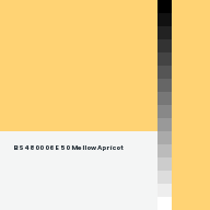 Color chip: BS4800 06 E 50 Mellow Apricot