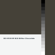 Color chip: BS4800 08 B 29 Bitter Chocolate