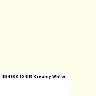 Color chip: BS4800 10 B 15 Creamy White