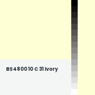 Color chip: BS4800 10 C 31 Ivory