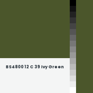 Color chip: BS4800 12 C 39 Ivy Green