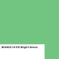 Color chip: BS4800 14 E 51 Bright Green